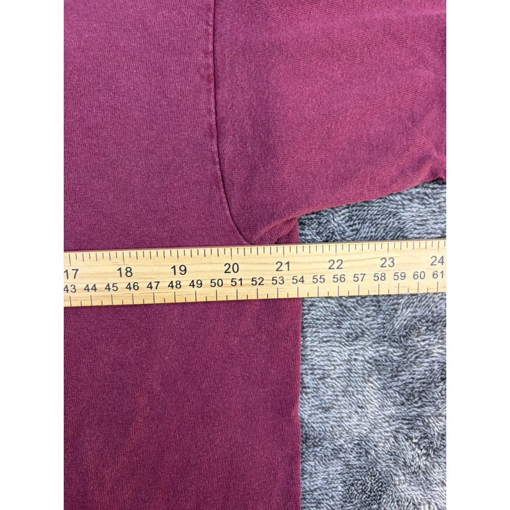 Gildan T-Shirt Mens L Maroon Muscle Car Mania Day of Speed Graphic Maine Racing - Picture 2 of 6